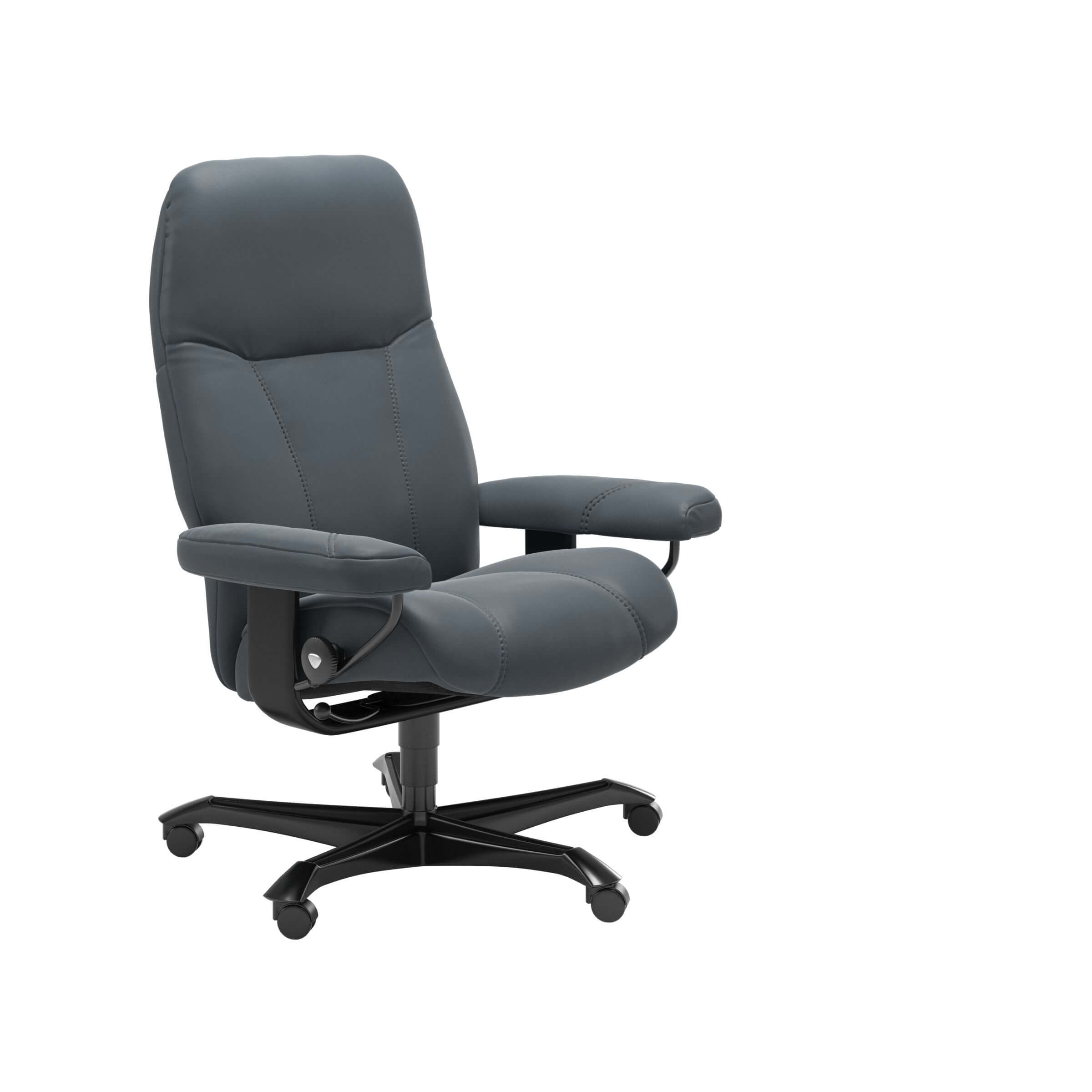 Stressless Consul Home Office in Leder Batick Atlantic Blue Stressless  class=